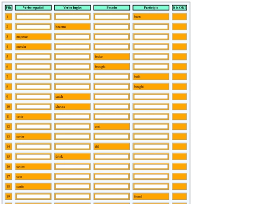 VerbosIngles2 screenshot