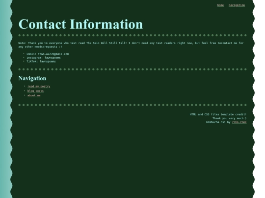Contact screenshot