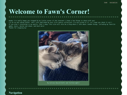 Home Page screenshot