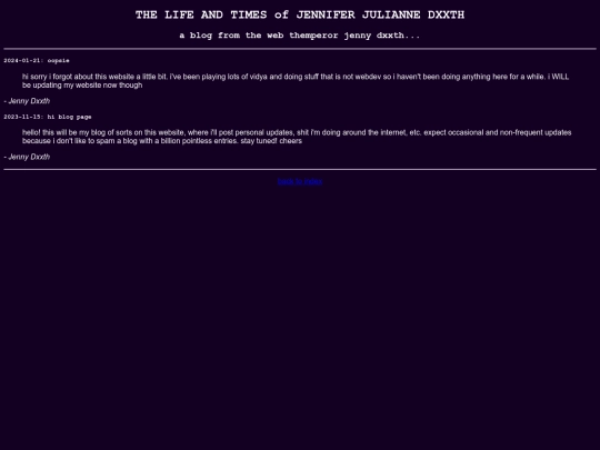 blog screenshot