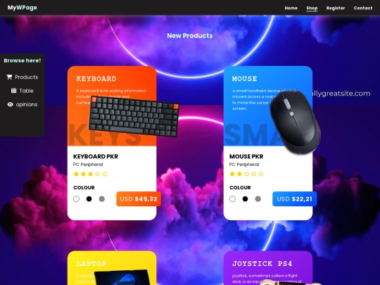Final HTML/about screenshot