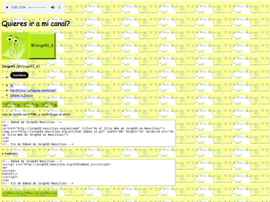 vinculos/canalyoutube screenshot