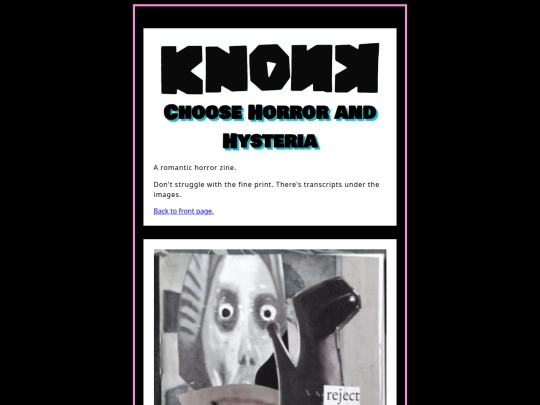 horrorhysteriazine screenshot