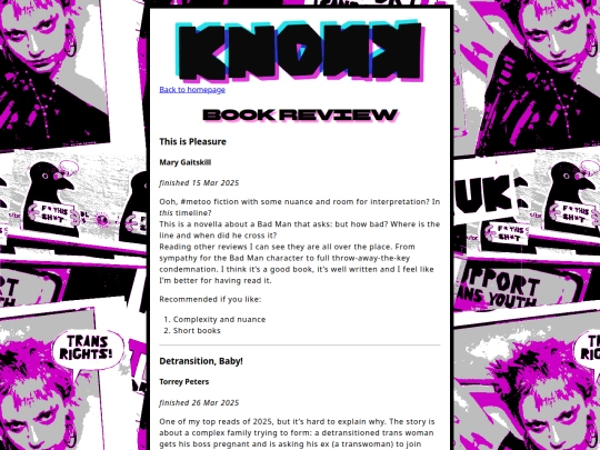 tags/book review screenshot