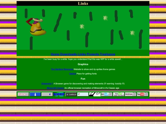 links screenshot