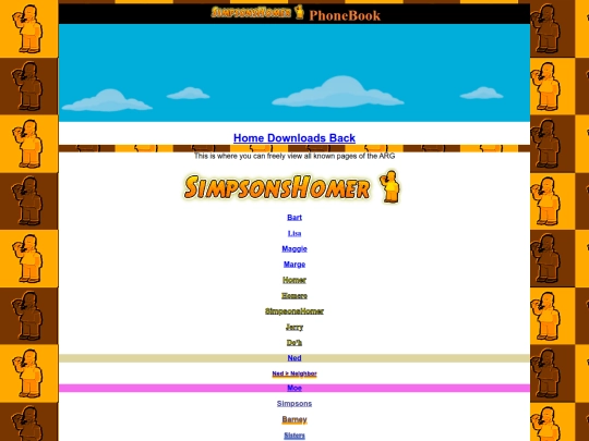 projects/tools/simpsonshomer/phonebook screenshot