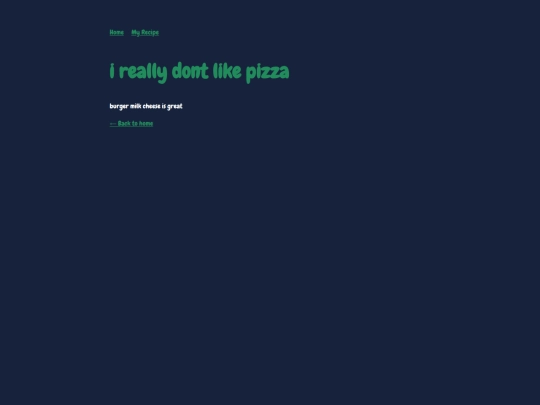 my-recipe screenshot