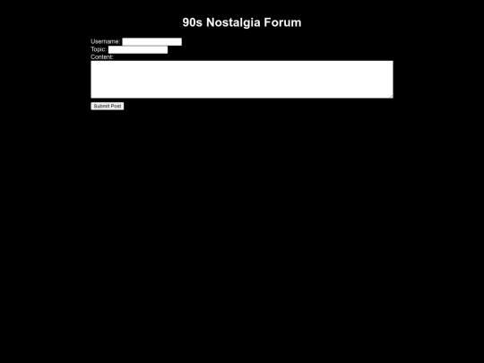 forum screenshot