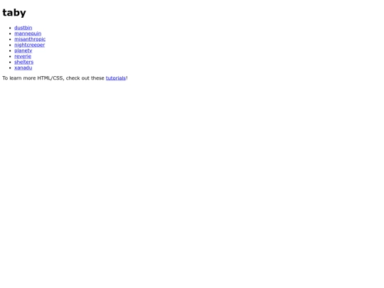 taby screenshot