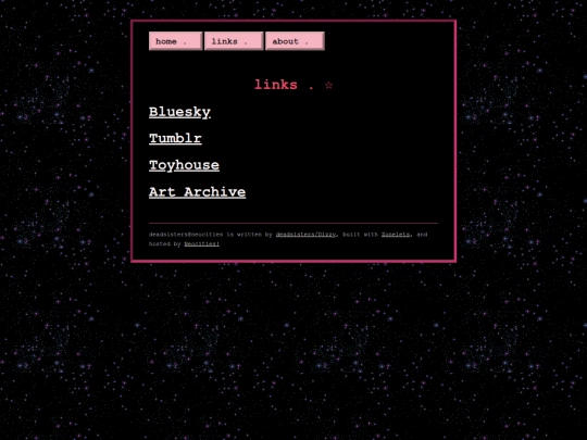 links screenshot