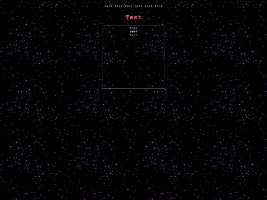 test screenshot