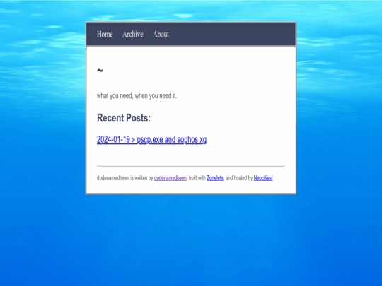 index screenshot