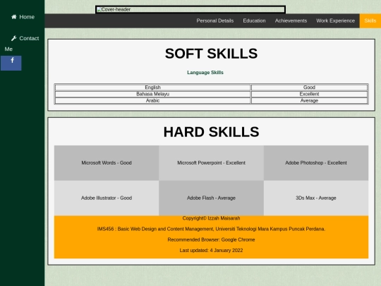 skills screenshot