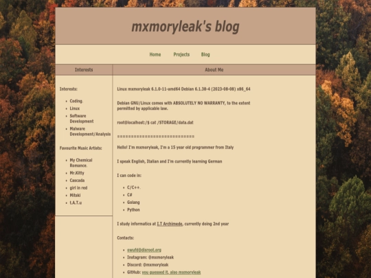 index screenshot