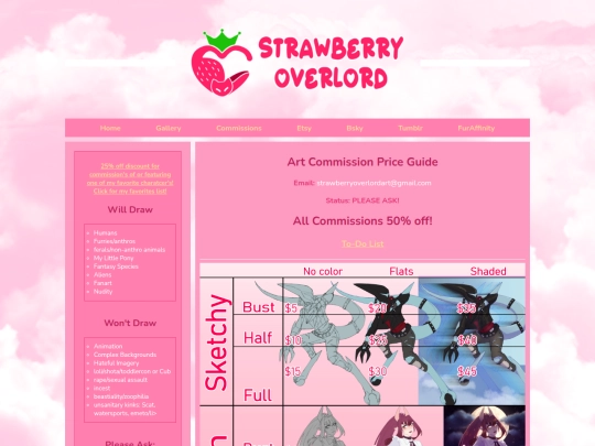 commissions screenshot