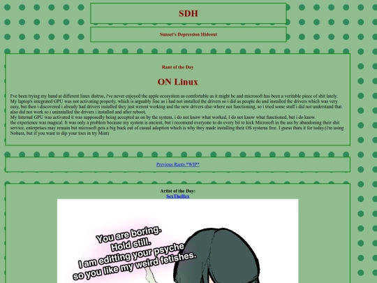frontpage screenshot