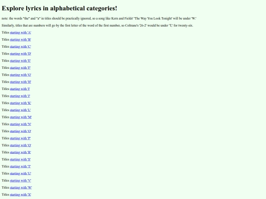 alphabetical screenshot
