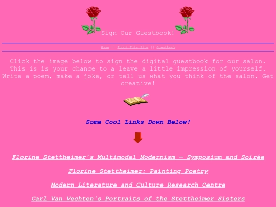 guestbook screenshot
