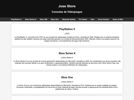 videojuegos pagina screenshot
