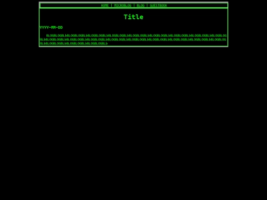 blog/template screenshot