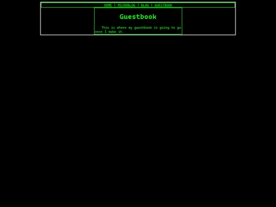 guestbook screenshot