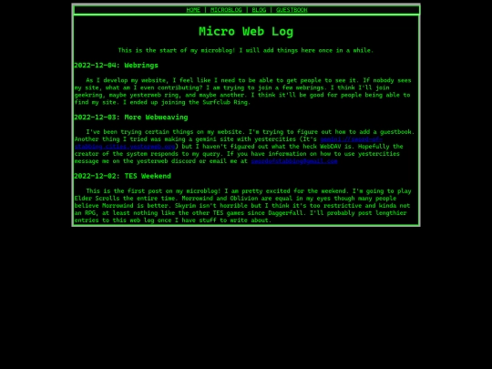 microblog screenshot