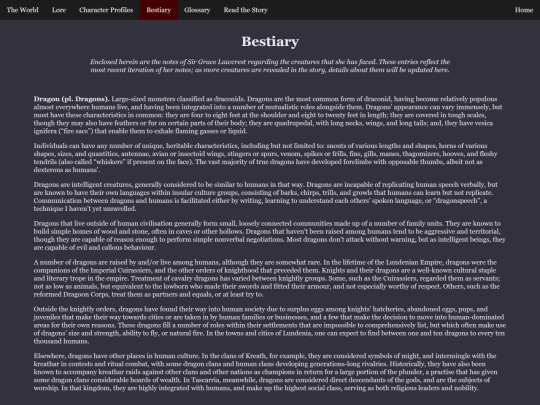 bestiary screenshot