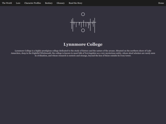 lore/lynnmore-college screenshot