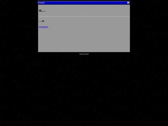 pages/contact screenshot