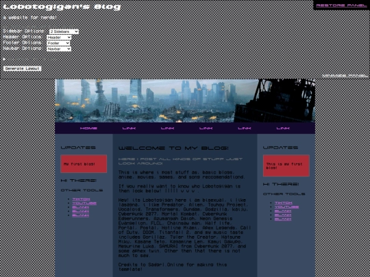 Layout screenshot