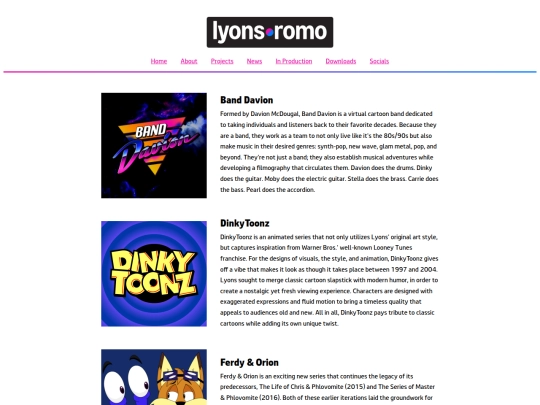 projects screenshot