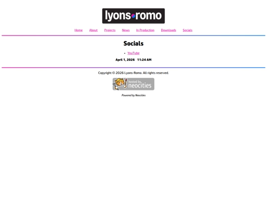 socials screenshot