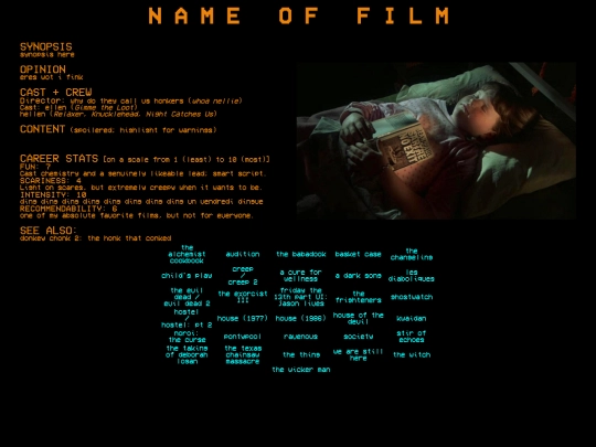 horror/template screenshot