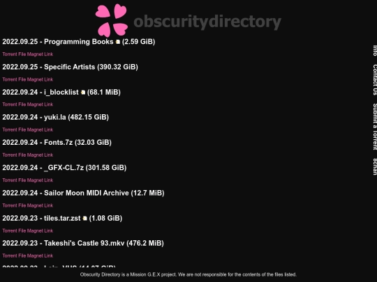 index screenshot