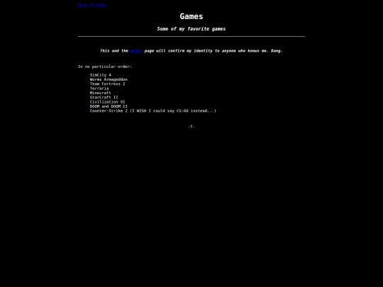 games screenshot