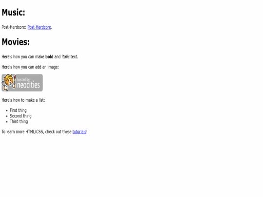index screenshot