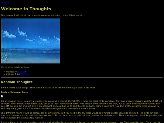 thoughts screenshot