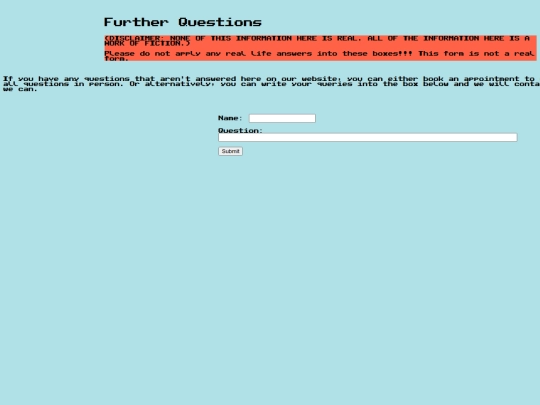 FurtherQuestions screenshot