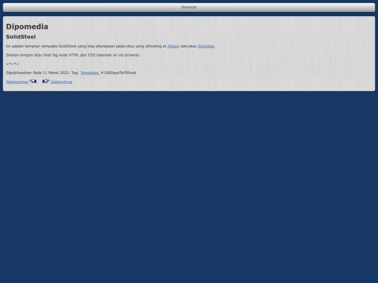 templates/SolidSteel screenshot