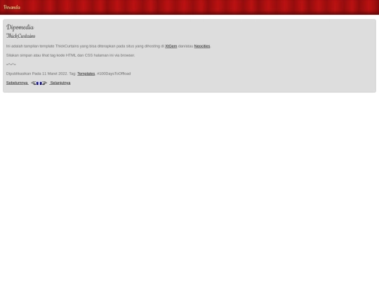 templates/ThickCurtains screenshot