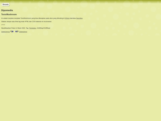 templates/ToxicMushroom screenshot