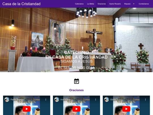catecismo/oraciones screenshot