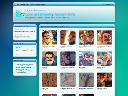 side pages/art screenshot