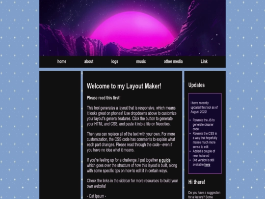 index screenshot