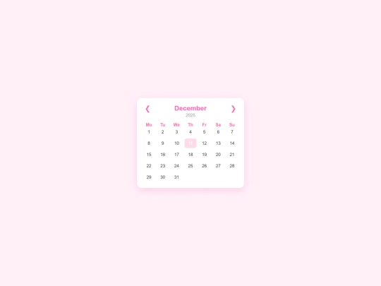 calendar/interactivecalendar screenshot