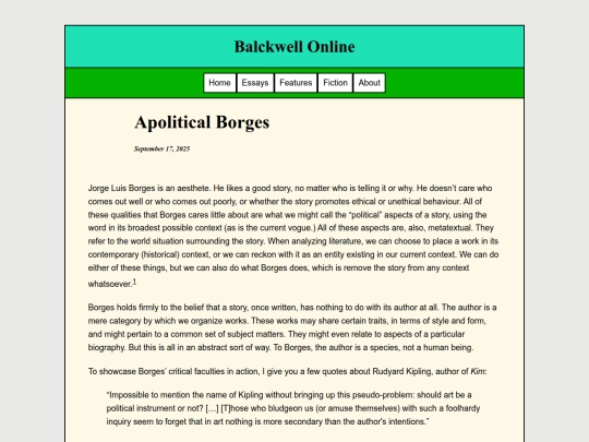 Essays/Apolitical screenshot