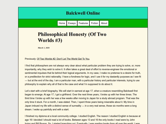 Essays/Honesty screenshot