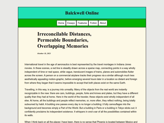 Essays/Irreconcilable screenshot