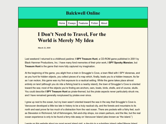 Essays/MyIdea screenshot