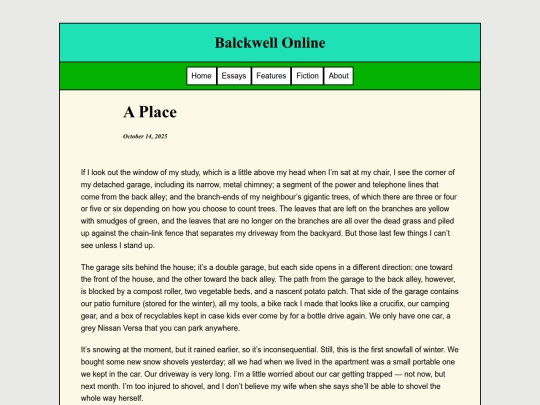 Essays/Place screenshot